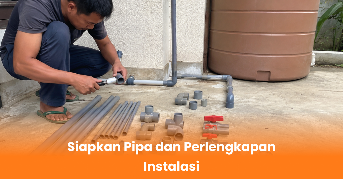 Siapkan Pipa dan Perlengkapan Instalasi