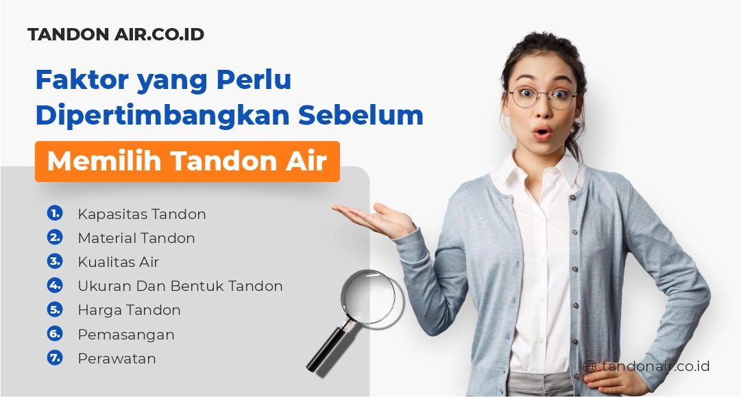 Faktor yang Perlu Dipertimbangkan Sebelum Memilih Tandon Air