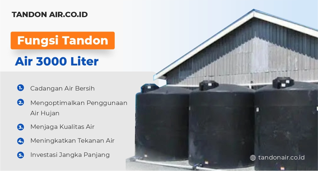 Fungsi Tandon Air 3000 Liter