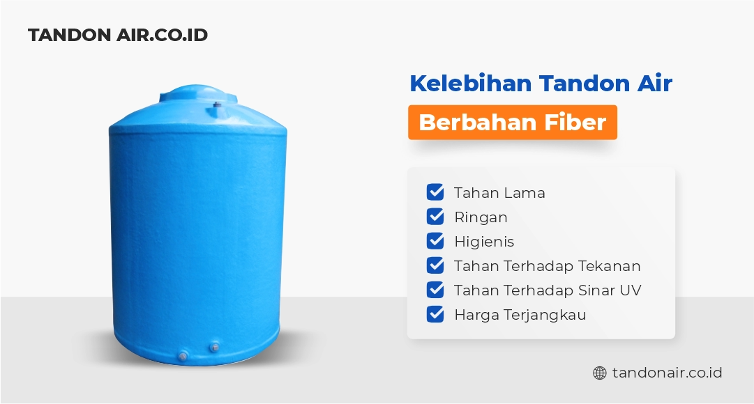 Kelebihan Tandon Air Berbahan Fiber