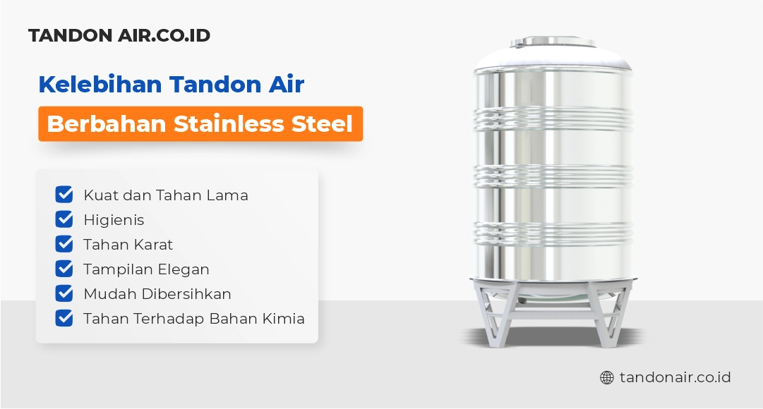 Kelebihan Tandon Air Berbahan Stainless Steel