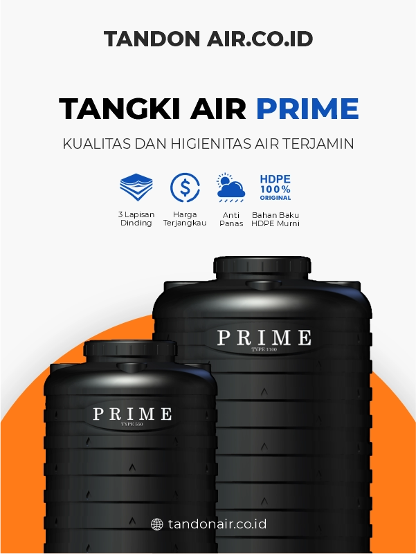 Merk Tandon Air Anti Lumut Merk Prime