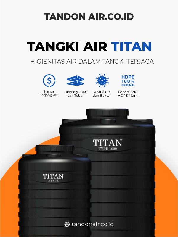 Merk Tandon Air Anti Lumut Merk Titan