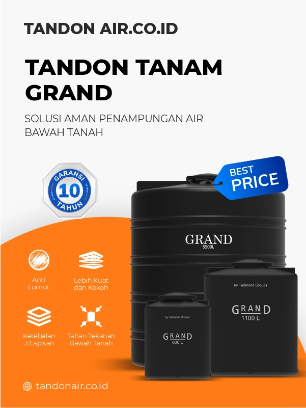 Review Harga Tandon Air Bawah Tanah Grand