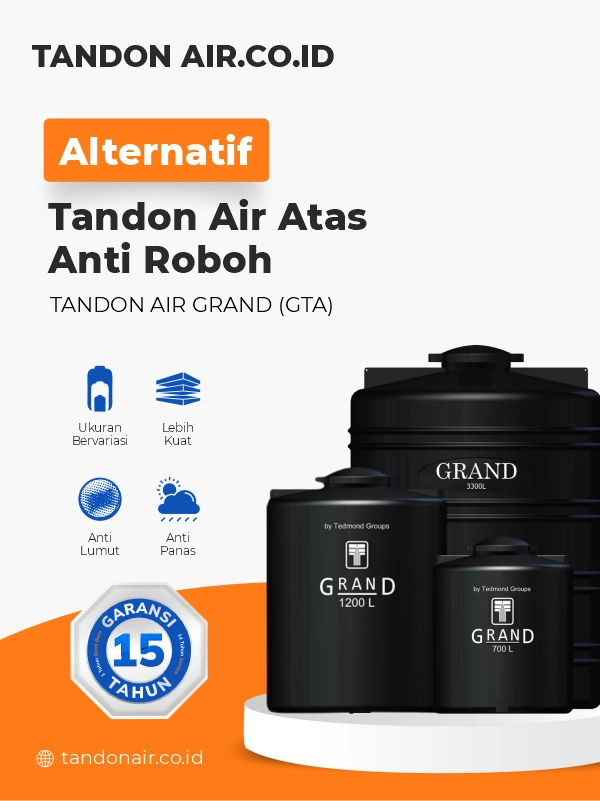Alternatif Tandon Air Atas Anti Roboh