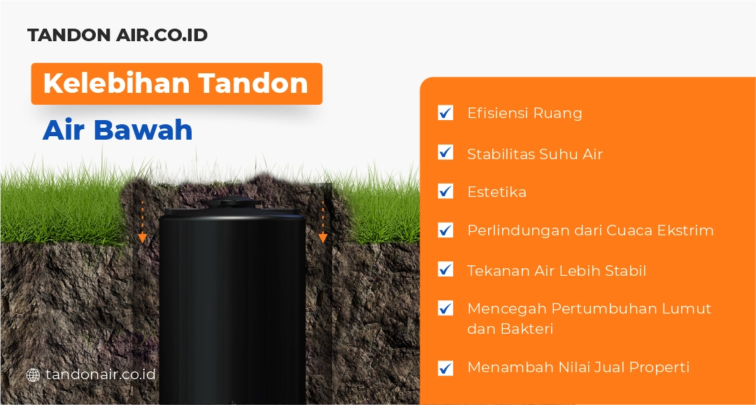 Kelebihan Tandon Air Bawah