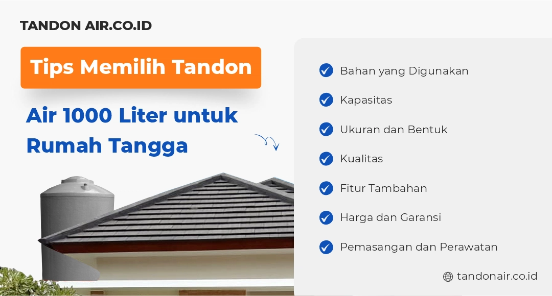Tips Memilih Tandon Air untuk Rumah Tangga