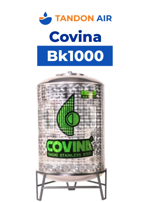 8. Tempat Penampungan Air Stainless Covina BK 1000 Liter 
