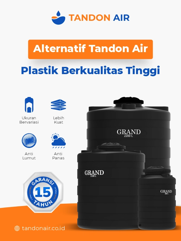 Alternatif Tandon Air Plastik Berkualitas Tinggi