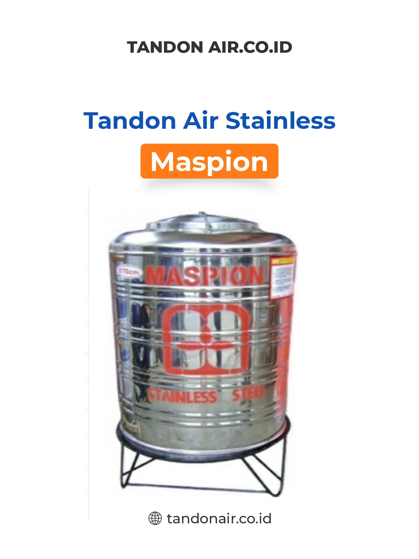 6. Tempat Penampungan Air Stainless Merk Maspion