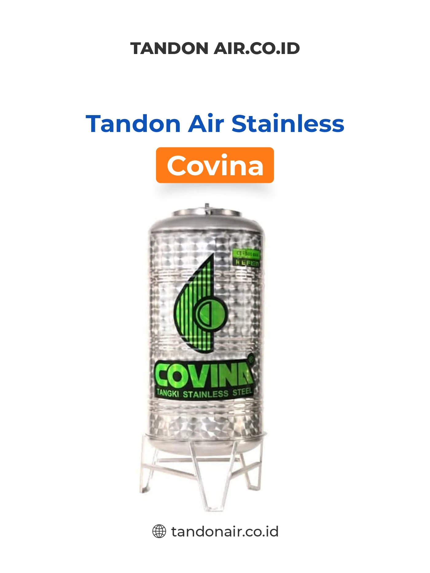 8. Tempat Penampungan Air Stainless Covina