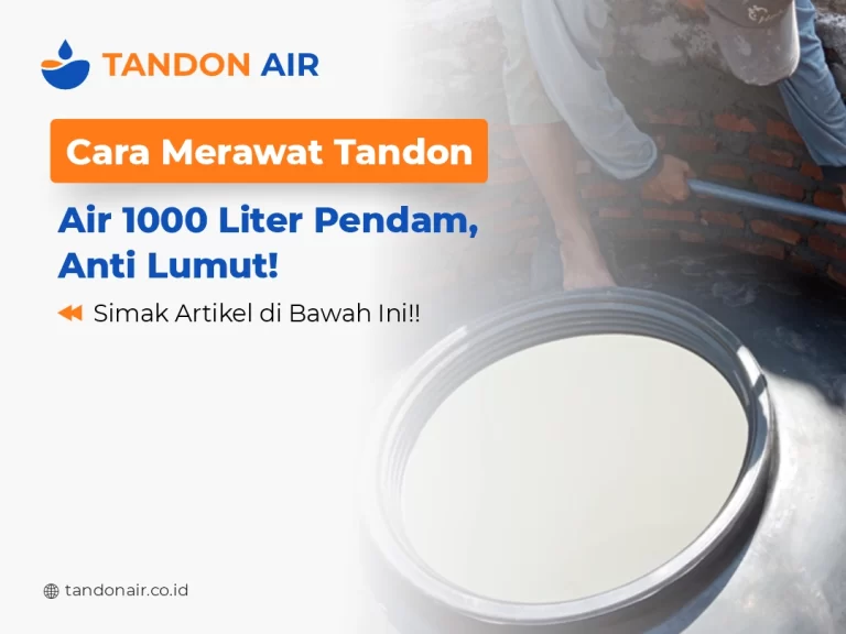 Cara Merawat Tandon Air 1000 Liter Pendam, Anti Lumut!