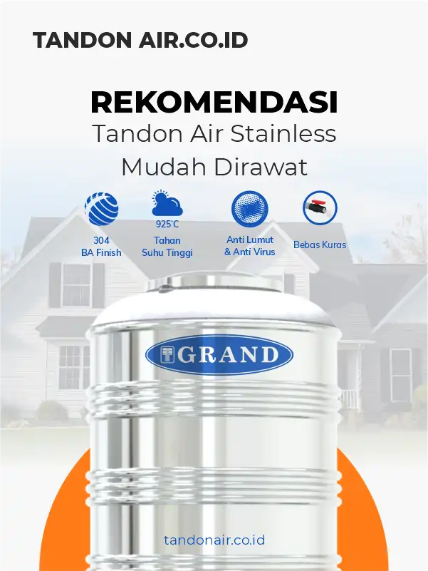 Rekomendasi Tandon Air Stainless Mudah Dirawat
