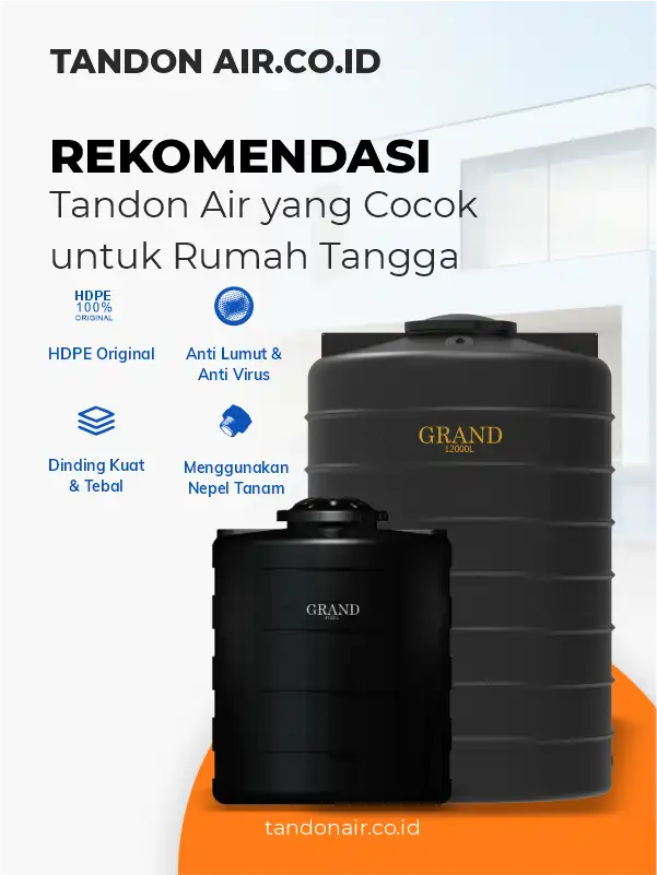 Rekomendasi Tandon Air yang Cocok untuk Rumah Tangga
