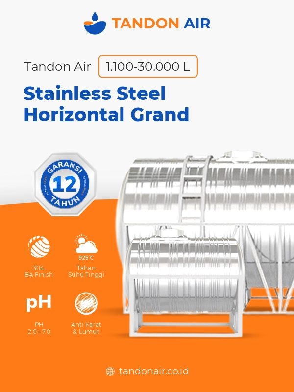 Review Produk Penampungan Tandon Air Stainless Horizontal