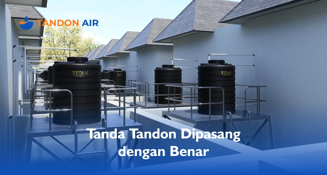 Tanda Tandon Dipasang dengan Benar
