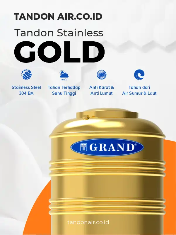 Review Tandon Stainless Warna Gold dari Grand