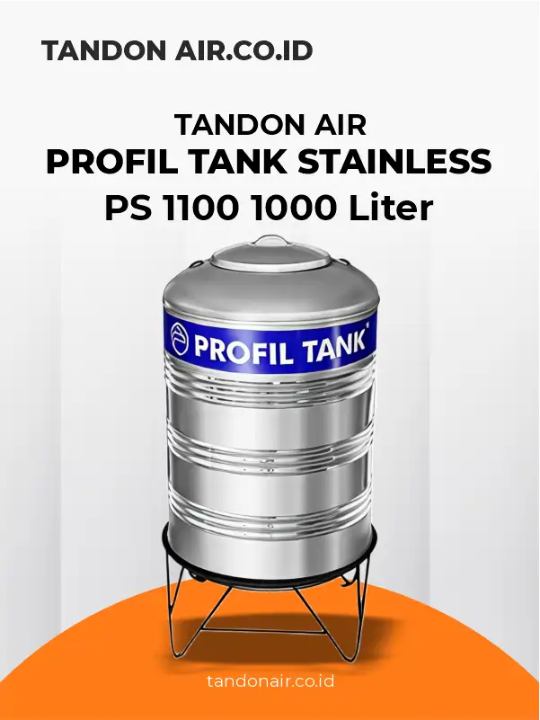 Tandon Air Profil Tank Stainless PS 1100 1000 Liter
