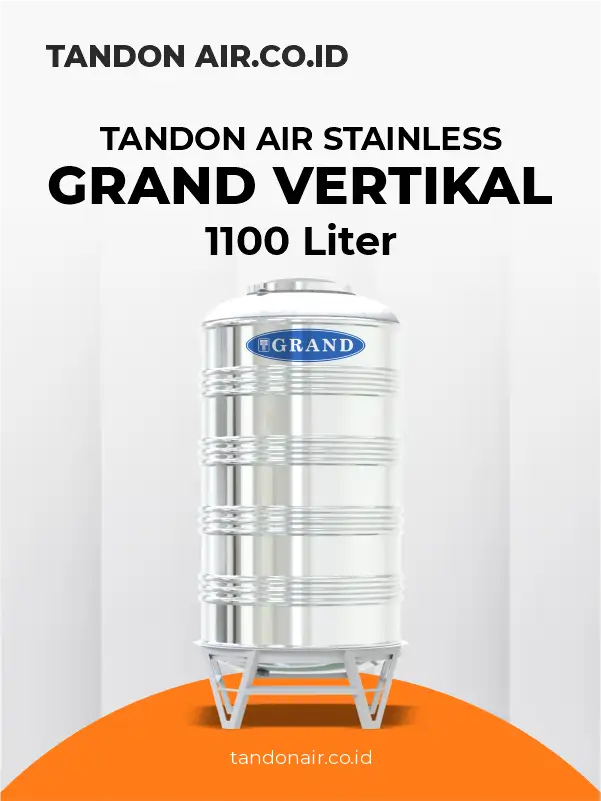 Tandon Air Stainless Grand Vertikal 1100 Liter