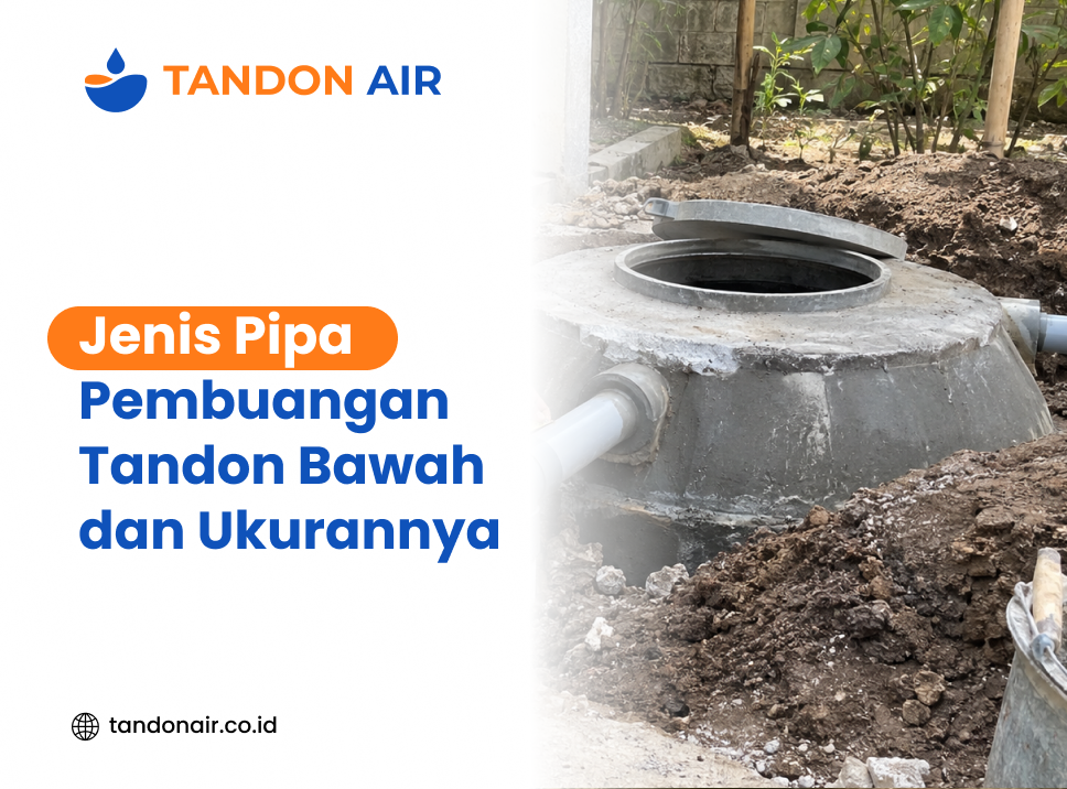 Jenis Pipa Pembuangan Tandon Bawah dan Ukurannya