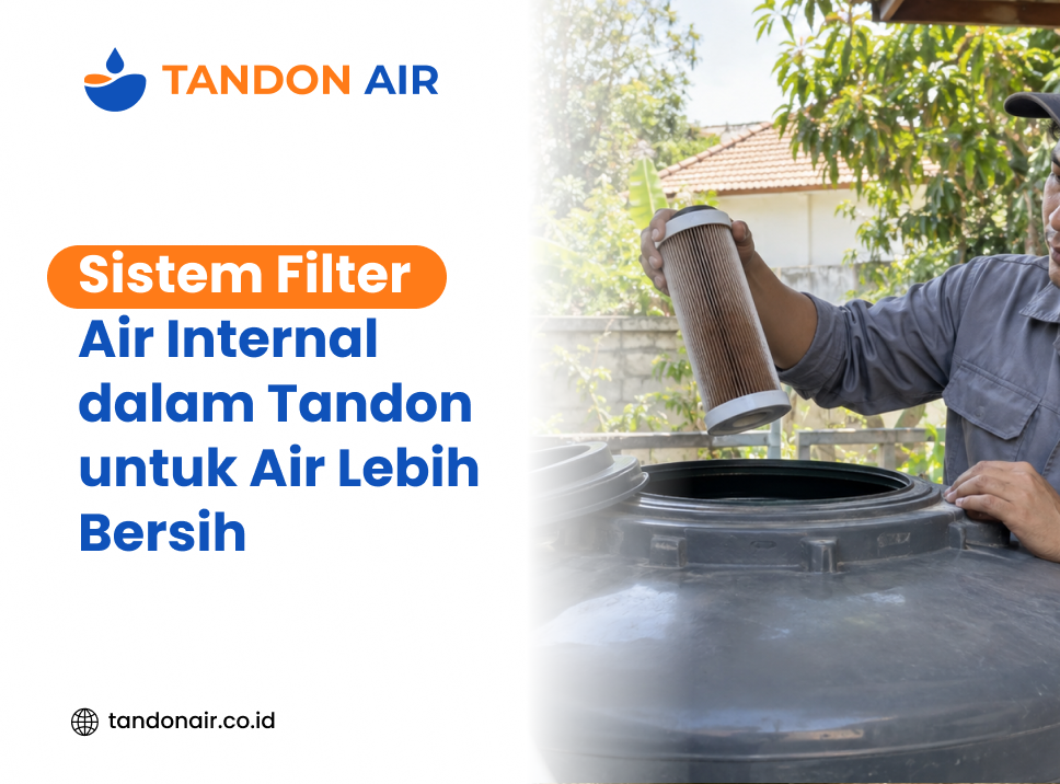 Sistem Filter Air Internal dalam Tandon untuk Air Lebih Bersih