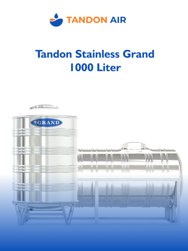 Tandon Stainless Grand 1000 Liter