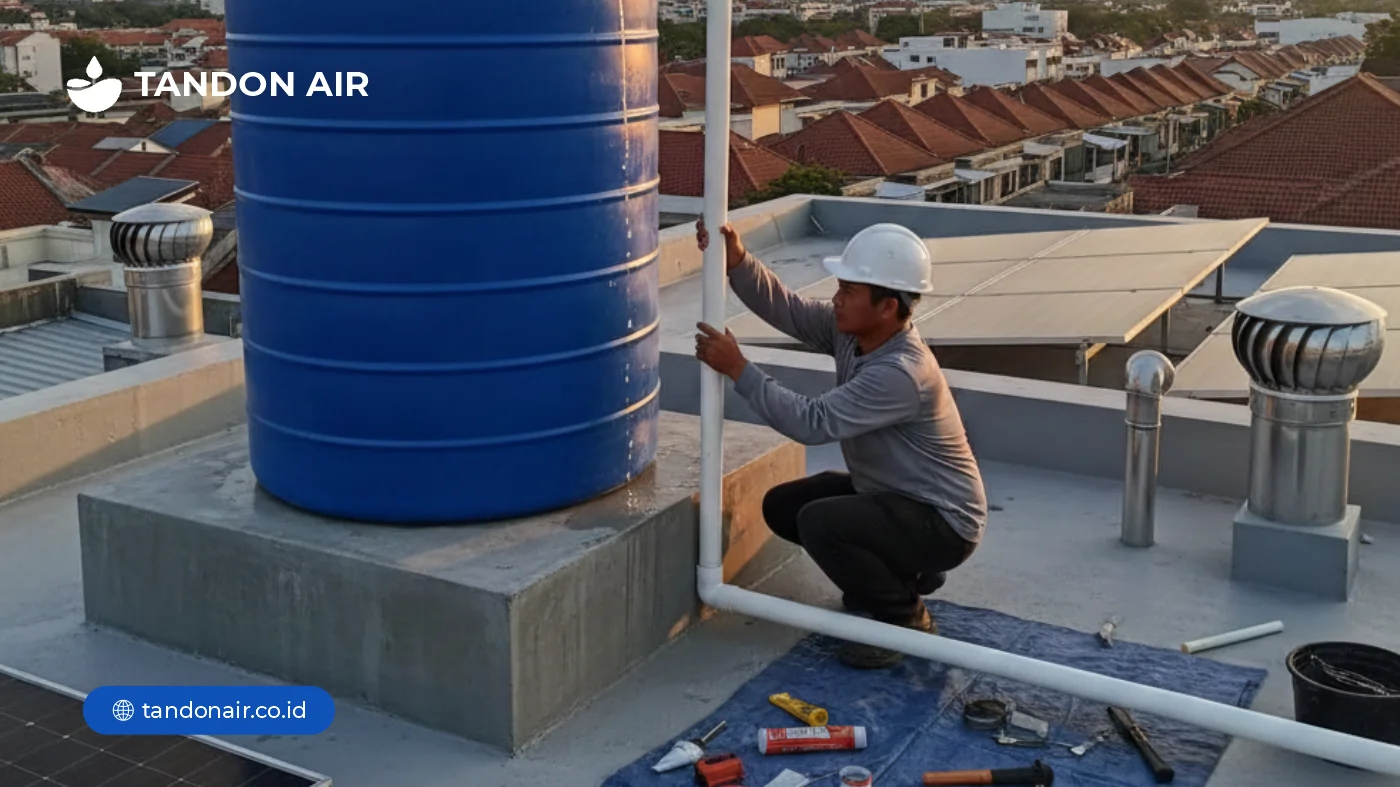 Cara Pasang Pipa Overflow Tandon Air
