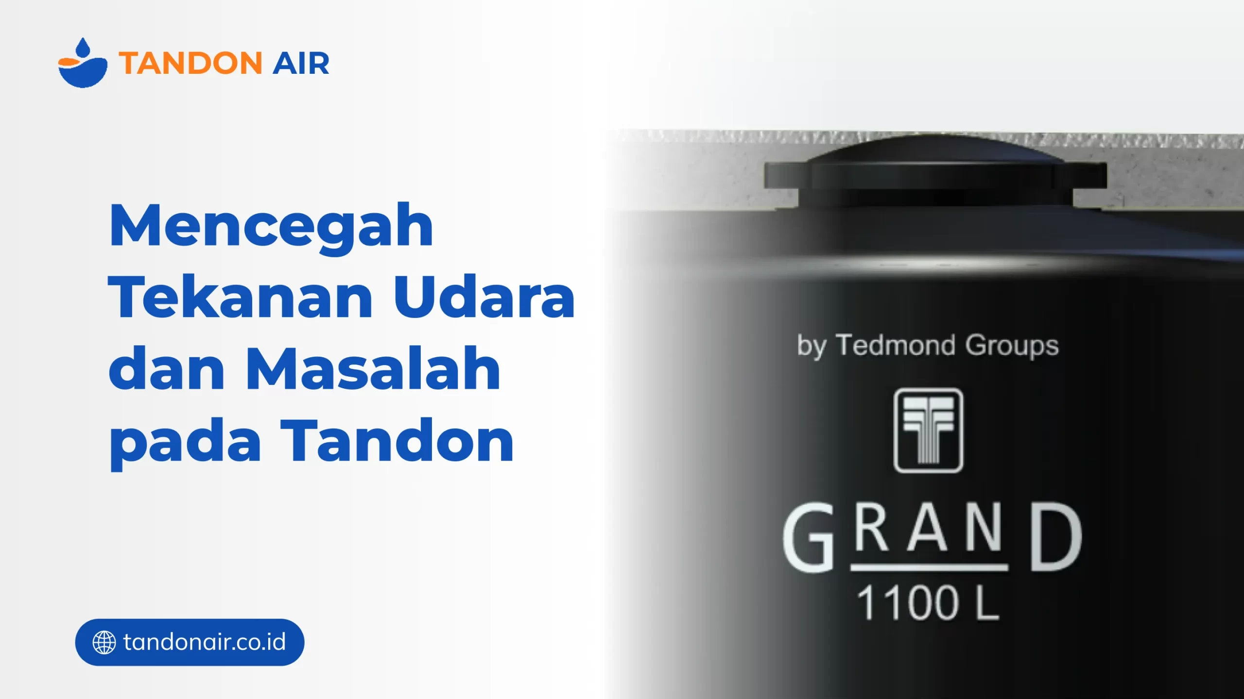 Mencegah Tekanan Udara dan Masalah pada Tandon