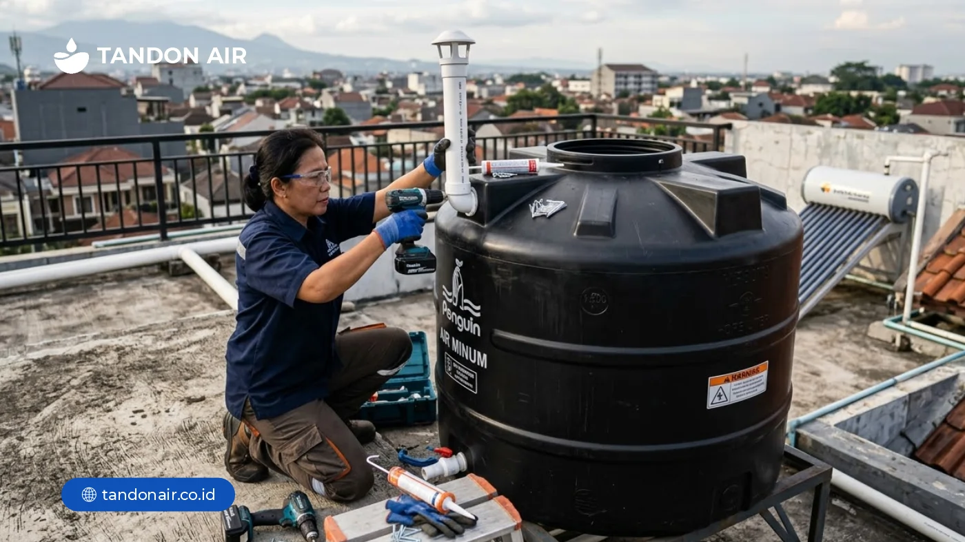 Cara Menambah Tutup Ventilasi di Tandon dengan Benar