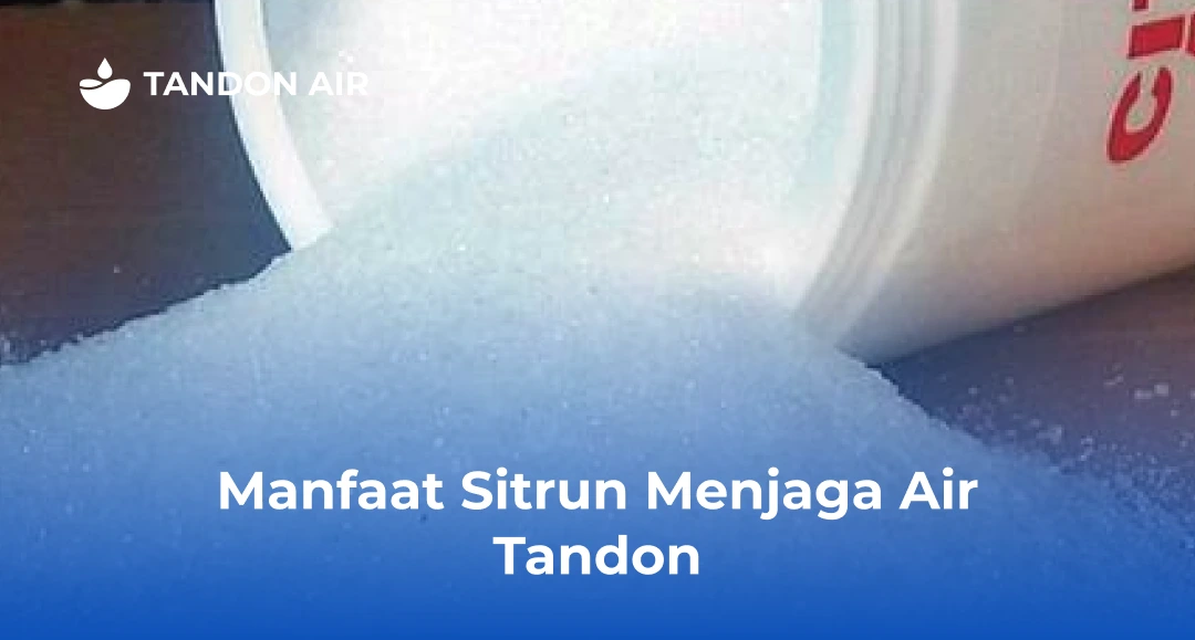 Manfaat Sitrun Menjaga Air Tandon