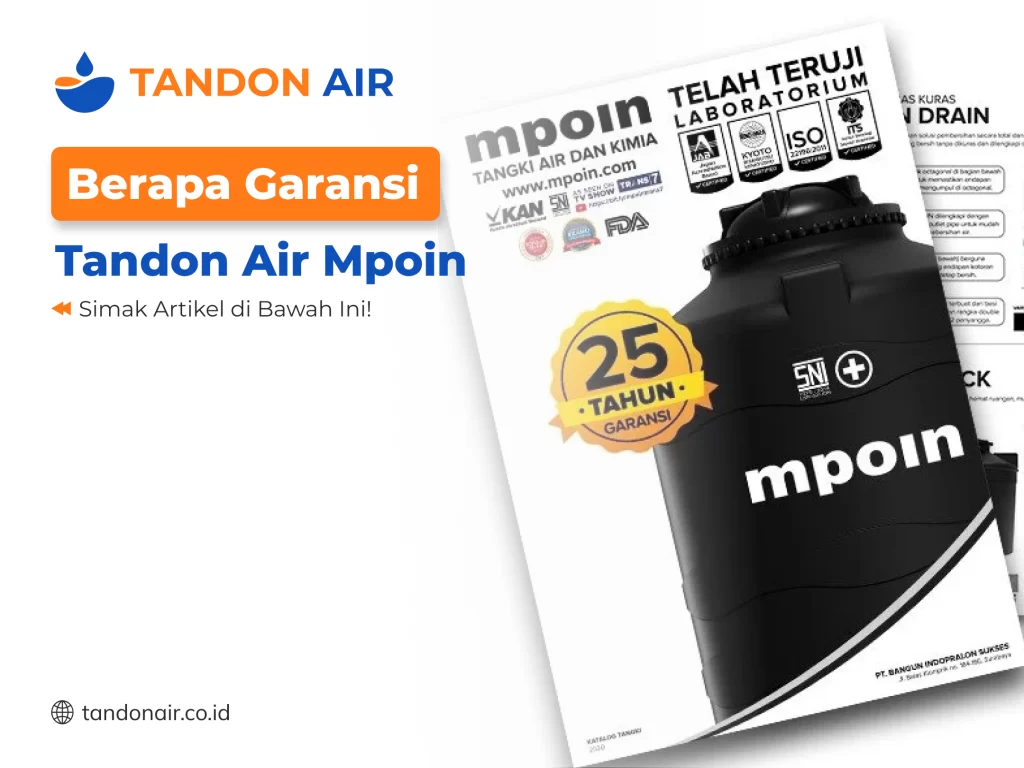 Berapa Garansi Tandon Air Mpoin