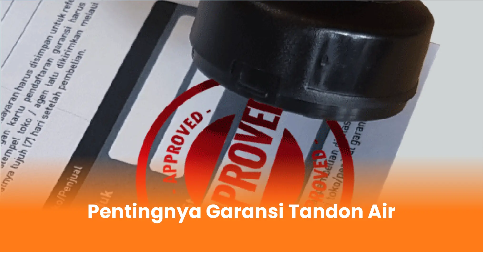 Pentingnya Garansi Tandon Air