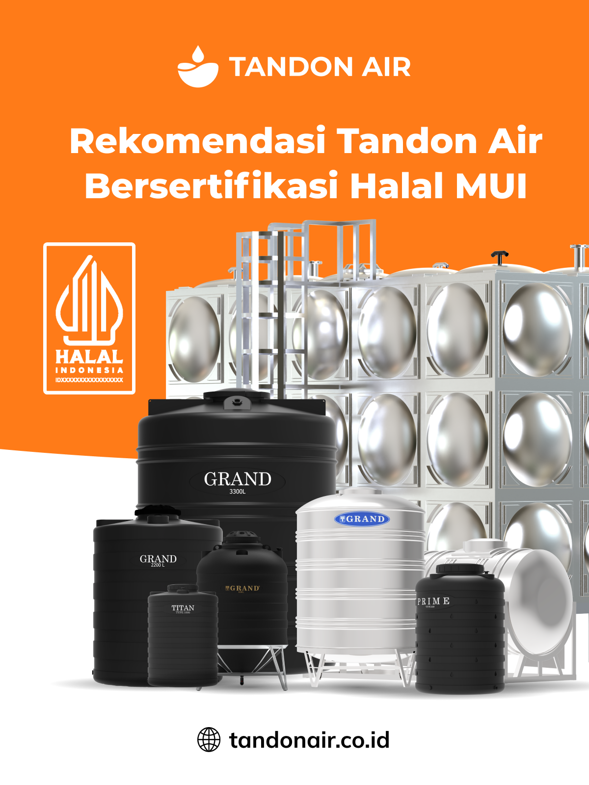 Rekomendasi Tandon Air Bersertifikasi Halal MUI