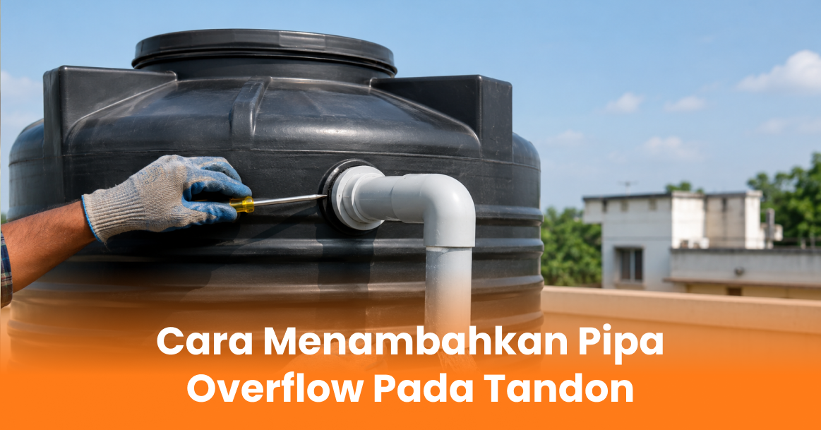 Cara Menambahkan Pipa Overflow Pada Tandon