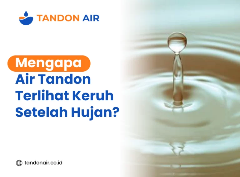 Mengapa Air Tandon Terlihat Keruh Setelah Hujan