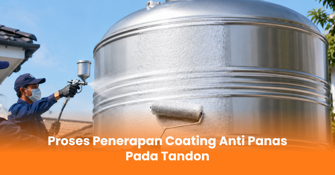 Proses Penerapan Coating Anti Panas Pada Tandon