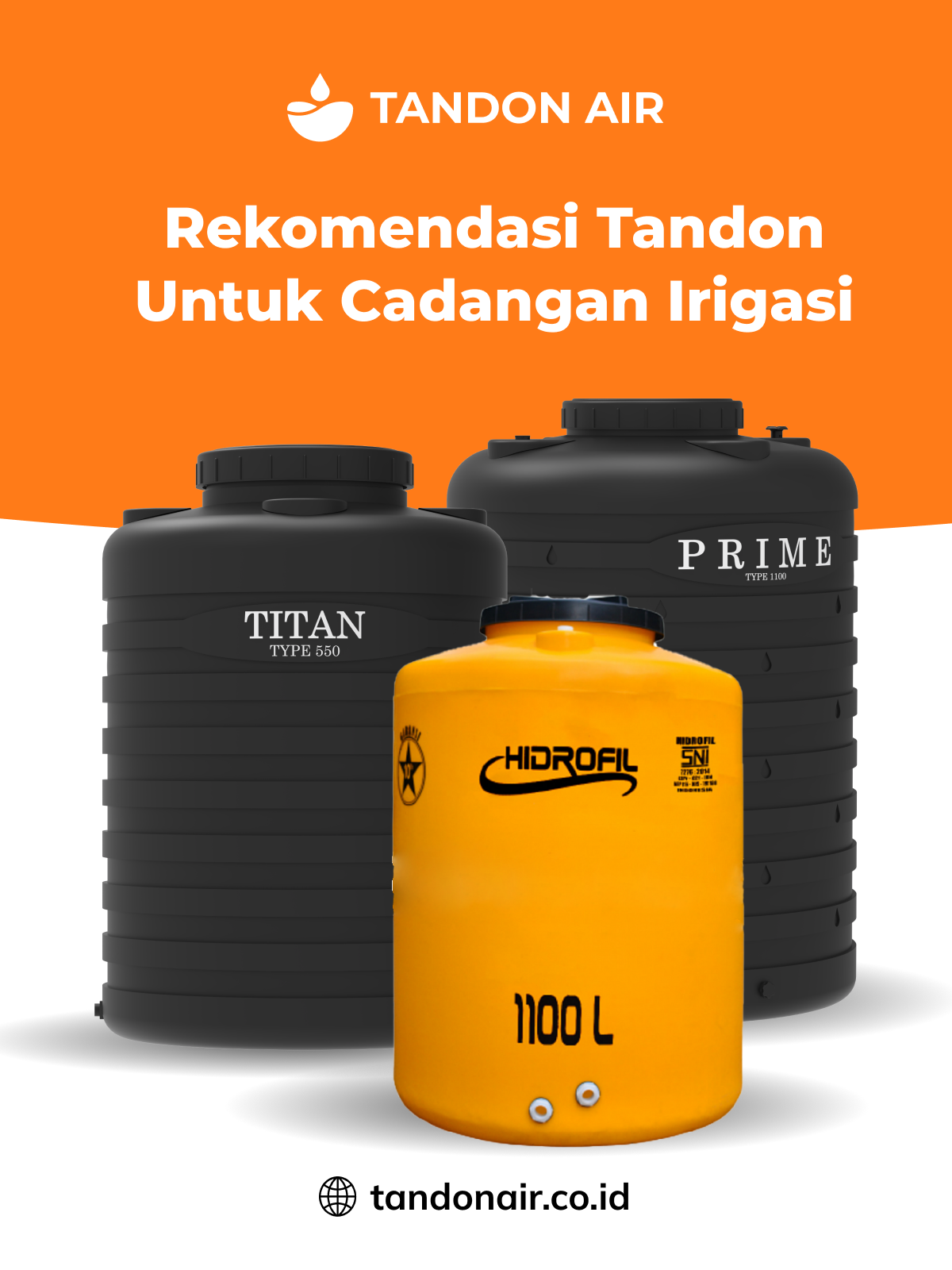 Rekomendasi Tandon untuk Cadangan Irigasi