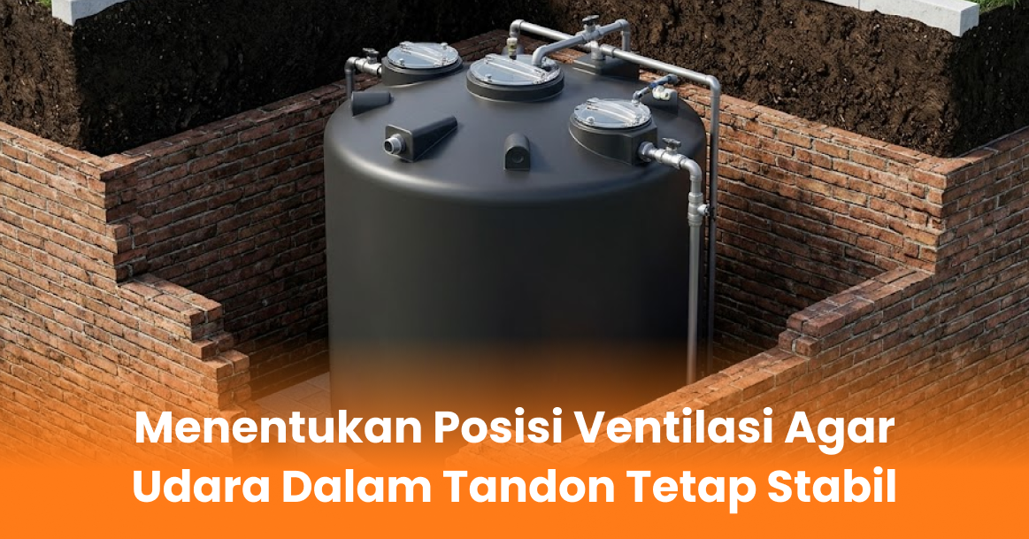 Menentukan Posisi Ventilasi Agar Udara Dalam Tandon Tetap Stabil