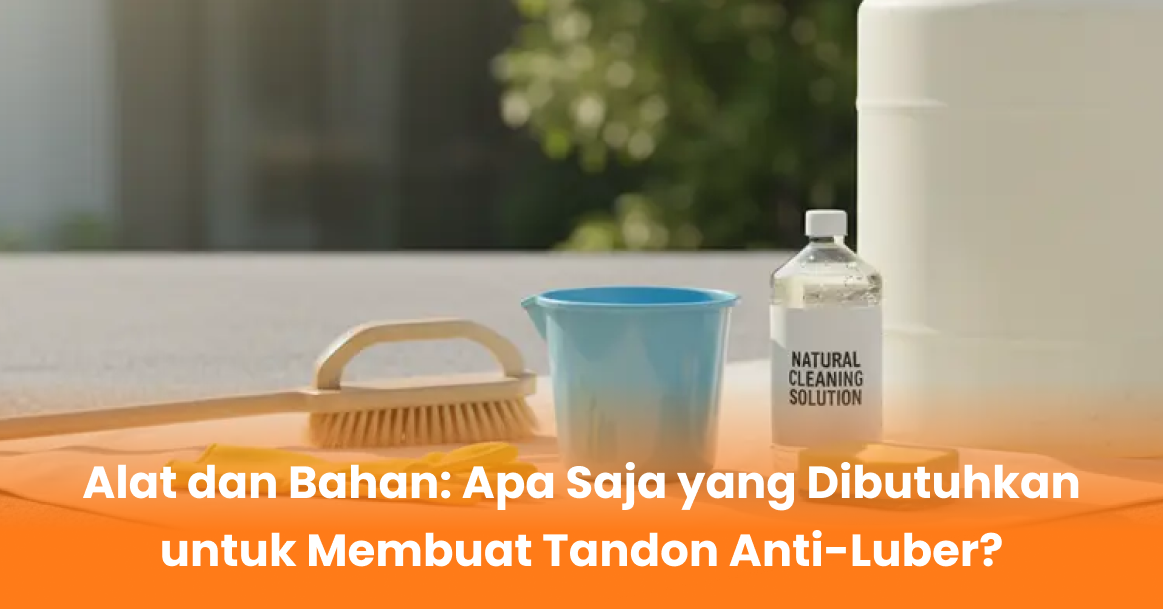 Alat dan Bahan: Apa Saja yang Dibutuhkan untuk Membuat Tandon Anti-Luber?