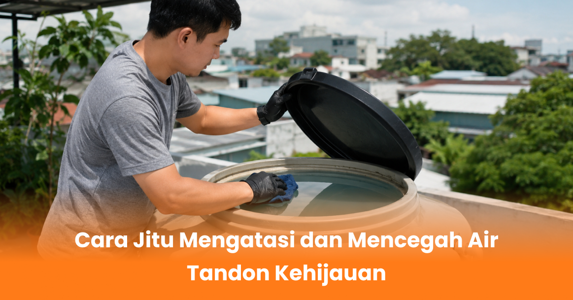 Cara Jitu Mengatasi dan Mencegah Air Tandon Kehijauan