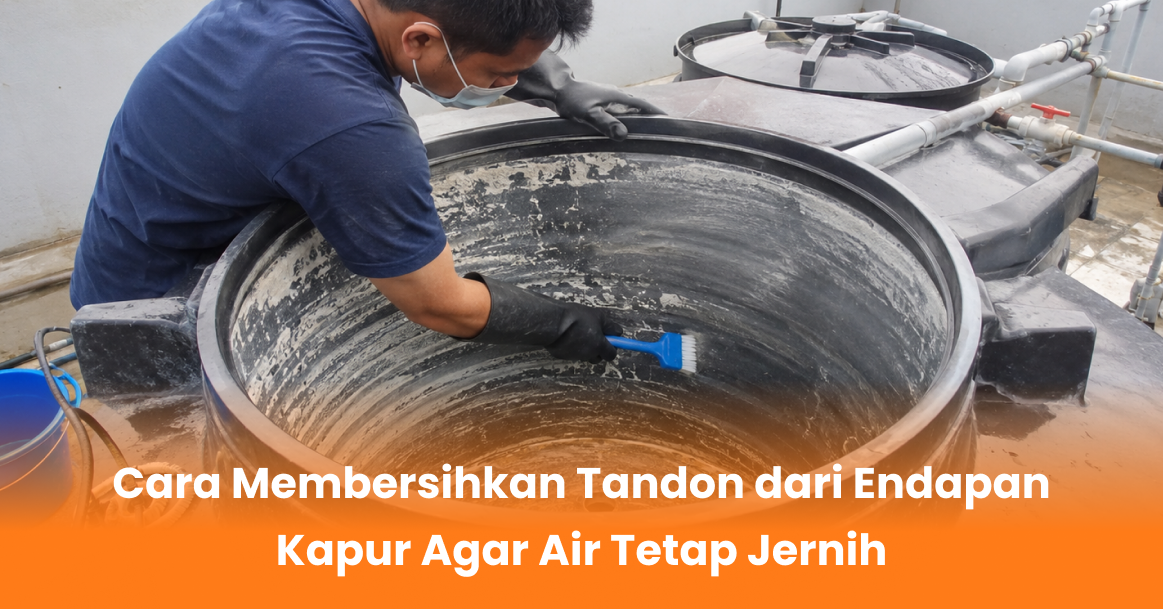 Cara Membersihkan Tandon dari Endapan Kapur Agar Air Tetap Jernih