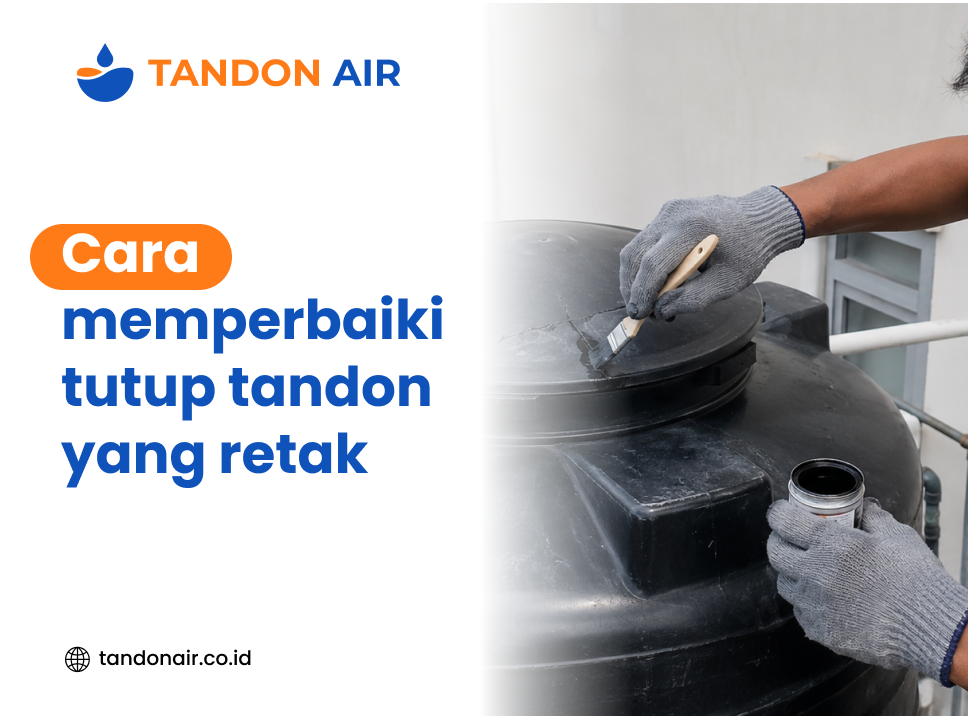 Cara memperbaiki tutup tandon yang retak