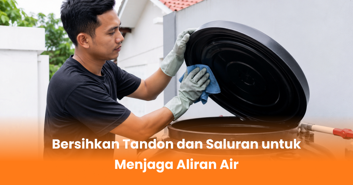 Bersihkan Tandon dan Saluran untuk Menjaga Aliran Air