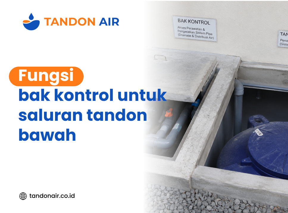 Fungsi bak kontrol untuk saluran tandon bawah