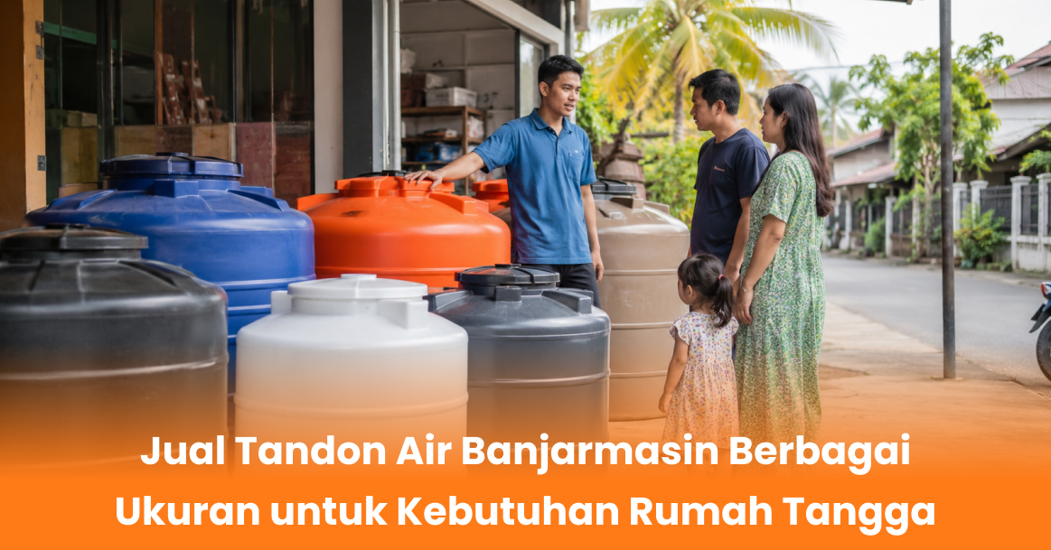 Jual Tandon Air Banjarmasin Berbagai Ukuran untuk Kebutuhan Rumah Tangga