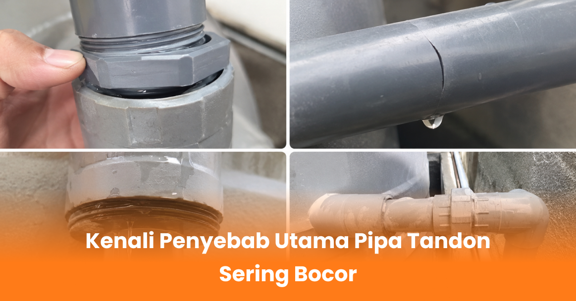 Kenali Penyebab Utama Pipa Tandon Sering Bocor