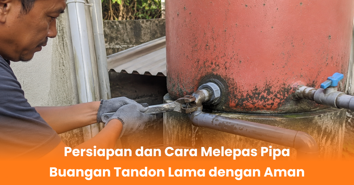 Persiapan dan Cara Melepas Pipa Buangan Tandon Lama dengan Aman