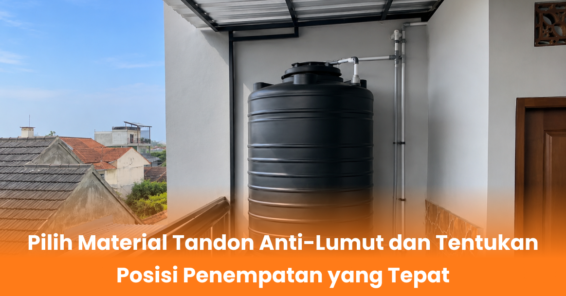 Pilih Material Tandon Anti-Lumut dan Tentukan Posisi Penempatan yang Tepat