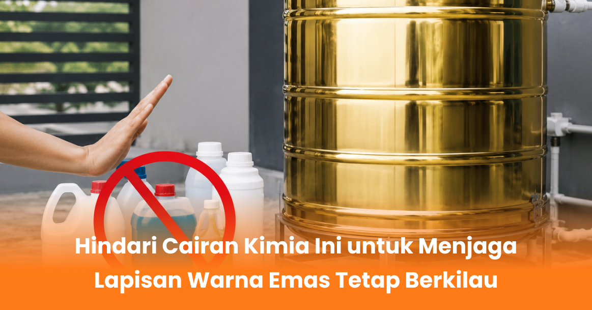 Hindari Cairan Kimia Ini untuk Menjaga Lapisan Warna Emas Tetap Berkilau