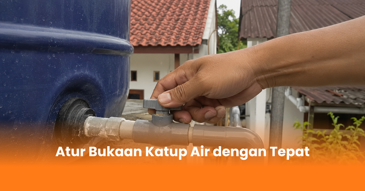 Atur Bukaan Katup Air dengan Tepat